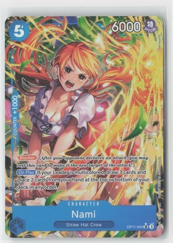 Nami Alt Art Foil OP11-054 SR One Piece TCG A Fist of Divine Speed English