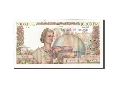 Billet, France, 10,000 Francs, 10 000 F 1945-1956 ''Génie Français'', 1955 - Photo 1/2