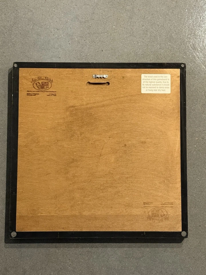 Ridge Hollow Folk Art Parcheesi Game Board Hand painted signed Barb Wagaman 1991 - Image 2 of 4