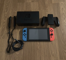 Nintendo Switch HAC-001 Console Neon Red/Blue Joy-Cons Dock 32GB 2017 bundle