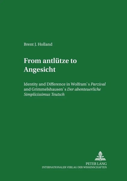 Brent Holland | From AntlüTze To Angesicht | Taschenbuch | Englisch | Peter Lang-image