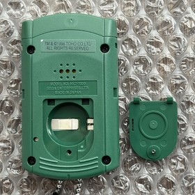 Sega Dreamcast Godzilla Green VMU Visual Memory Unit + Dust Cover HKT-7000 Japan