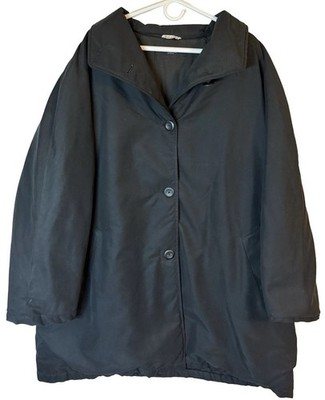 MARINA RINALDI Basic Giaccone Imbott Parka Jacket Women s 31/22W/3L Black  