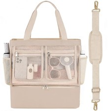 Beach Bags for Women, Large Beach Tote Bags with Zipper, Sandproof  Leakproo...