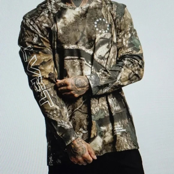 New LVFT Tree Camo Long Sleeve Shirt Small Men