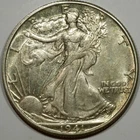 1941-D 50C Walking Liberty Half Dollar AU50- Book Value $50