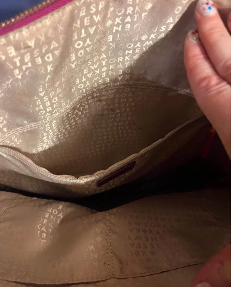 NWT Kate And Spade Pink Holographic Beale Street Tote - Image 3 of 3