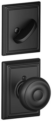 Schlage F94-GEO-ADD Georgian One-Sided Dummy Interior Pack - Black