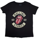Ladies The Rolling Stones Sixty Biker Tongue  Official T-Shirt Womens