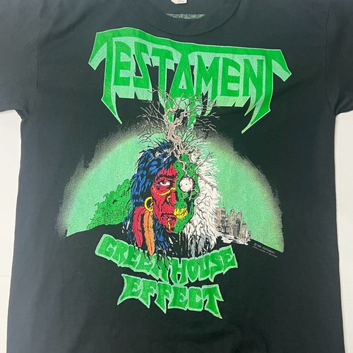 VTG Testament Greenhouse Effect Environmental Holocaust Shirt 1989 large Metal
