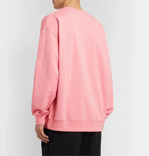 Acne Studios Forba Face Sweatshirt Blush Pink Crewneck - Picture 5 of 12