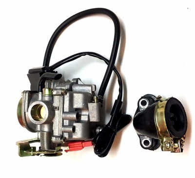 PERFORMANCE 20MM GIOVANNI 50CC 50 CARBURETOR & INTAKE MANIFOLD SCOOTER MOPED NEW
