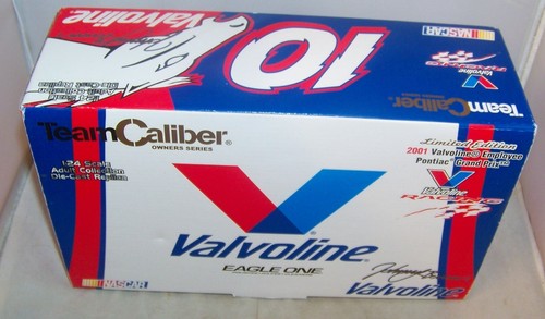 1:24 TEAM CALIBER OWNERS 2001 #10 VALVOLINE EMPLOYEE PONTIAC JOHNNY BENSON MIB - Picture 8 of 9