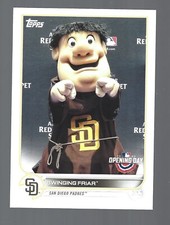 2022 Topps Opening Day Mascots M-18 Swinging Friar San Diego Padres Team