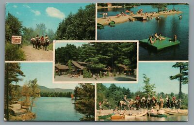 Lake Luzerne NY Lake George Private Beach Postcard