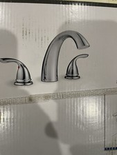 New Glacier Bay Builders 2-Handle Deck-Mount Roman Tub Faucet in Polished Chrome