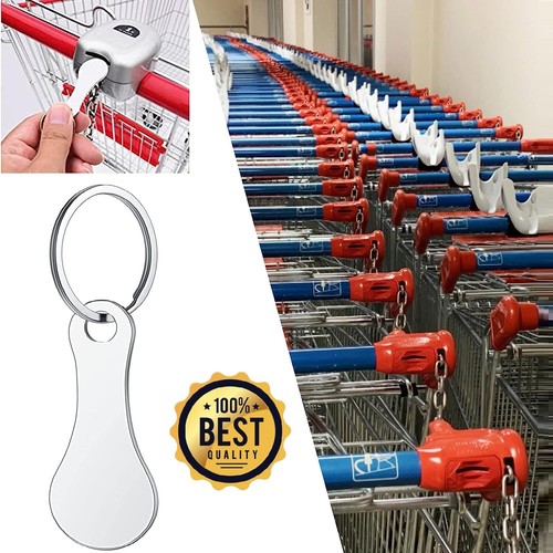 Removable Shopping Trolley Token Key Ring Coin Unlocker ALDI Coles