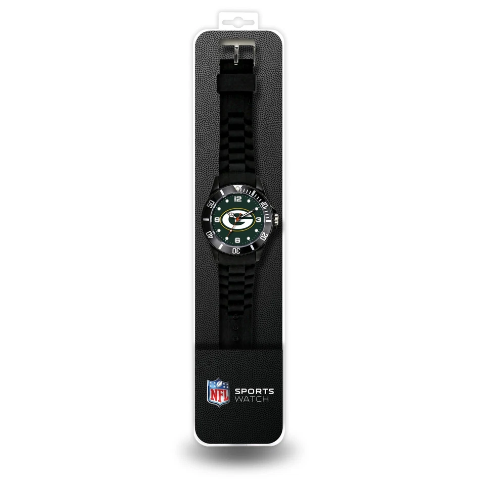 Green Bay Packers Men's Black watch - Packers Gifts for Men - NFL Spirit Watch - Image 3 of 4