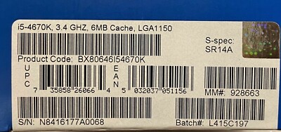 Corei 3、i 5（11点） Amazon.com: Intel Core i5-4670K : Electronics