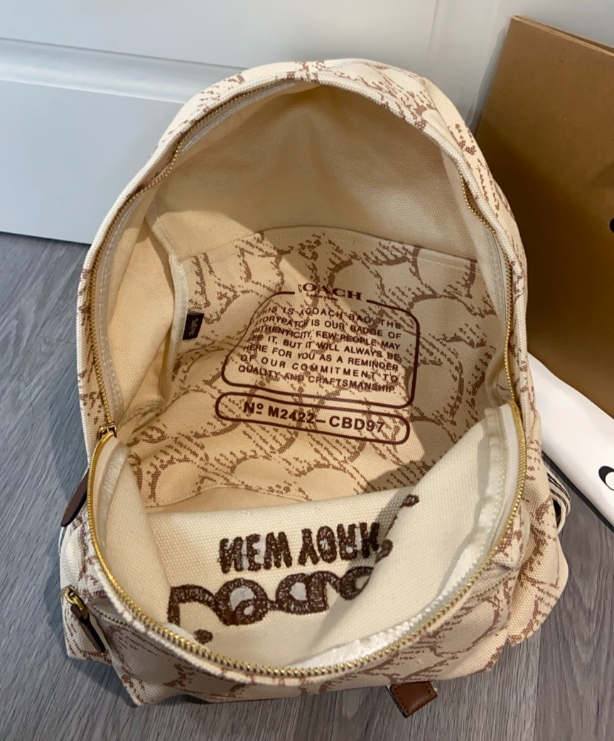 コーチ カーゴ バックパック CBD97 COACH CARGO Classic SIGNATURE Canvas Backpack Mixed natural