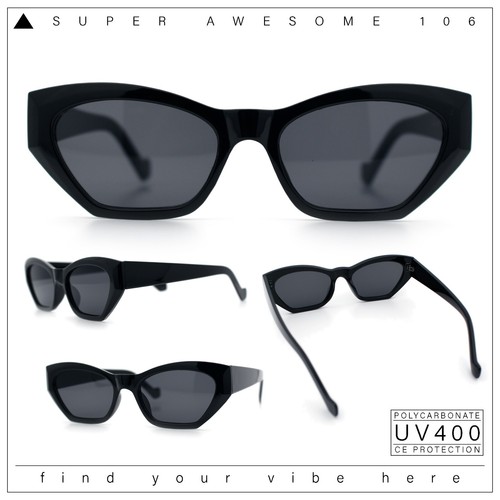 Womens Mod Thick Plastic Chunky Cat Eye Sunglasses - 第 23/69 張圖片