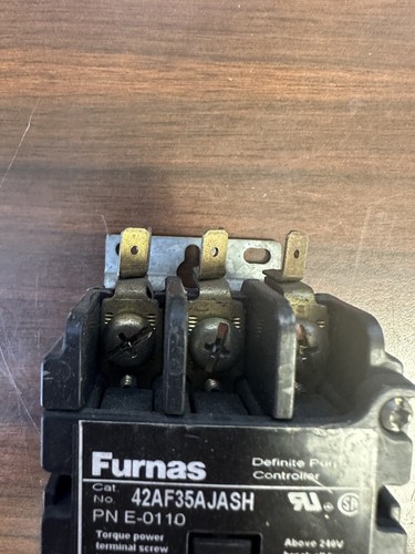 Siemens Furnas 3-Pole 25A 24V Coil Definite Purpose Contactor 42AF35AJASH E-0110 - Picture 3 of 7