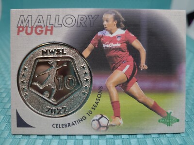 2022 NWSL Parkside Paramount Mallory Pugh (Swanson) 10th Season Coin Card #CR27