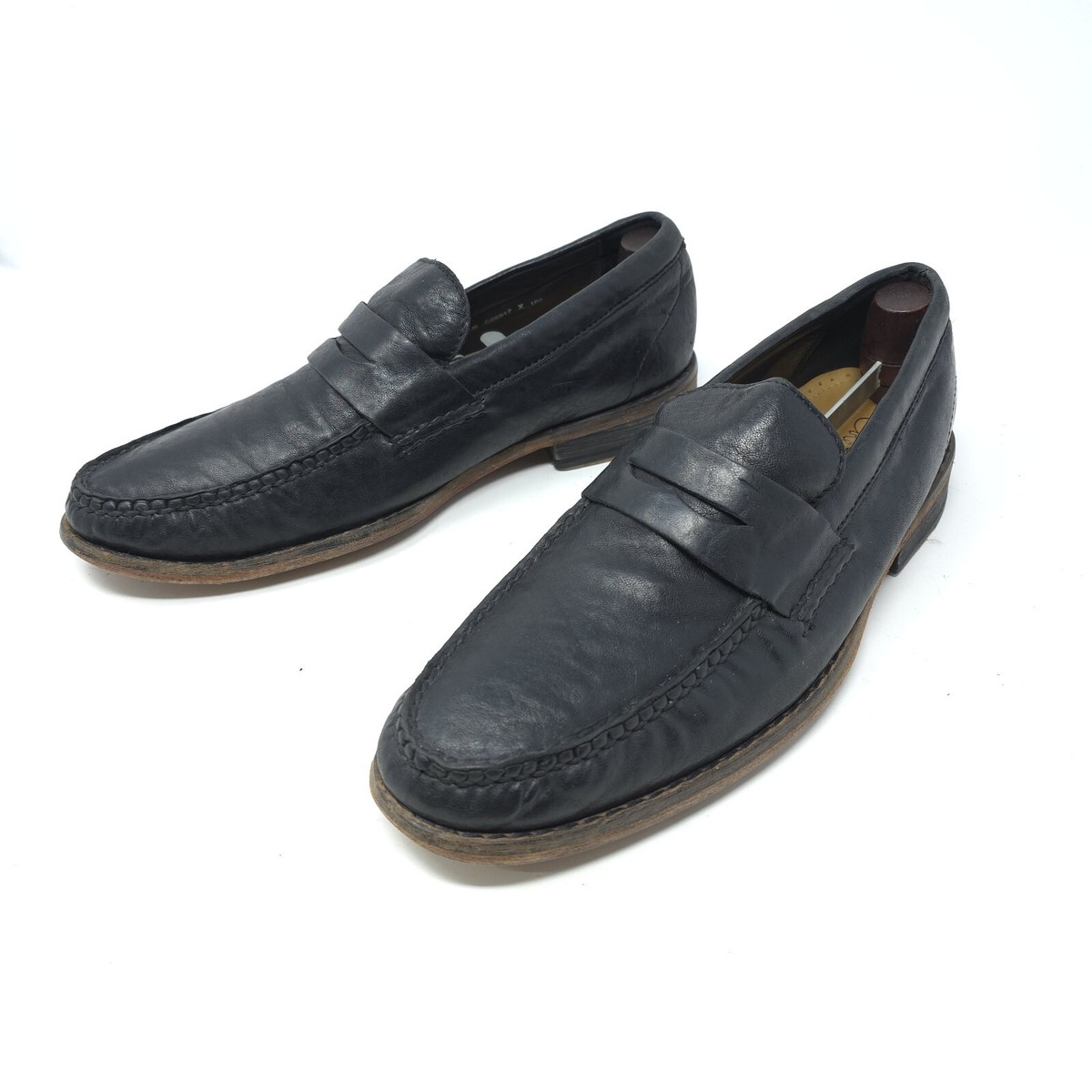 Cole Haan Nike Air Black penny loafers Clearance | Cole Haan Black Pinch Penny Loafers 03503 | Last  main image 2