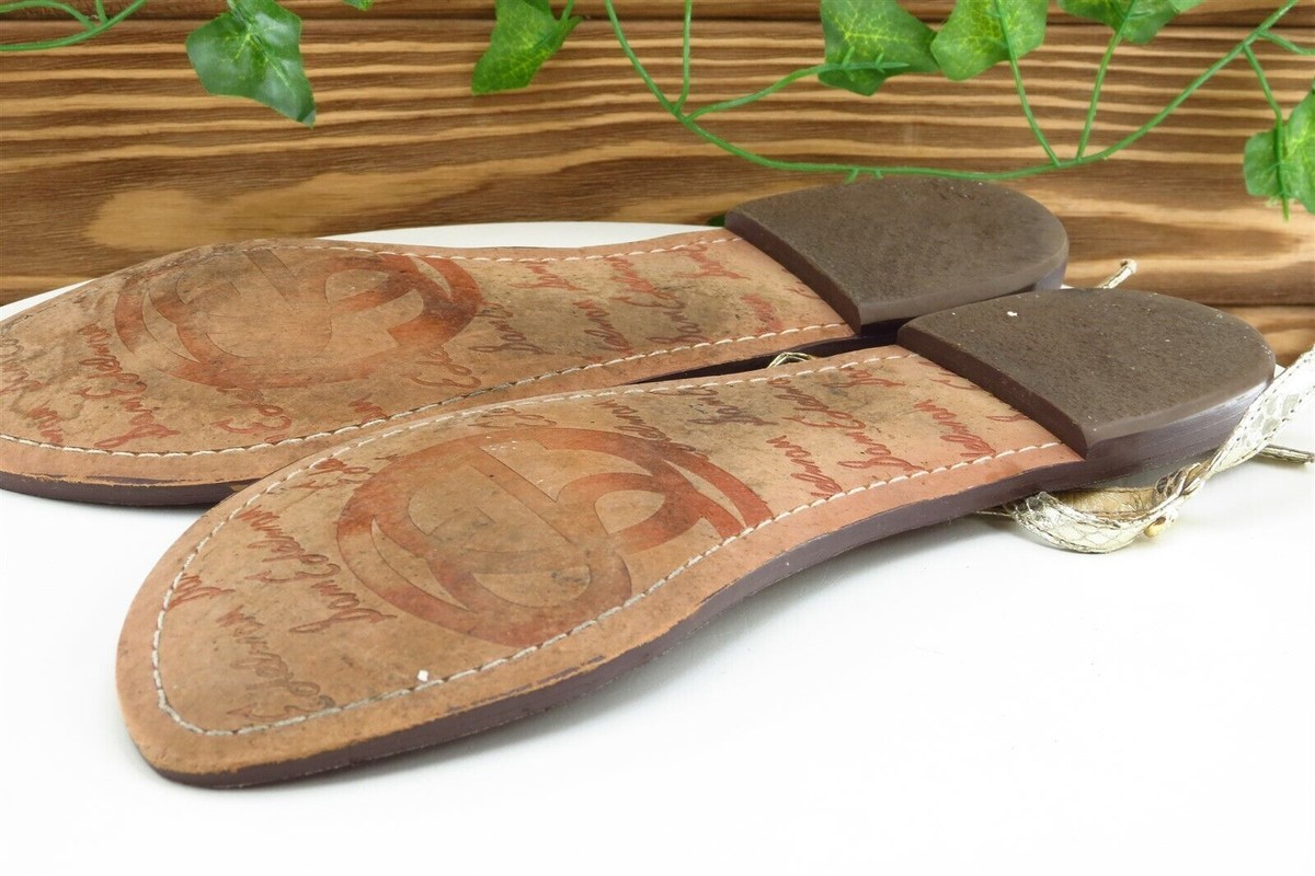 Sammmmページ Sam Edelman Sz 10 M Gold Thong Synthetic Women Sandals Gigi | eBay