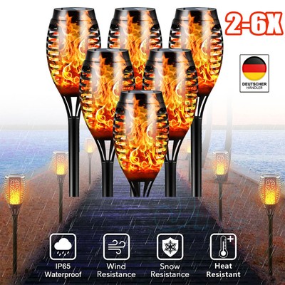 Solar Flame Light Outdoor IP65 Waterproof LED Garden Torch Lamp for Yard Garden