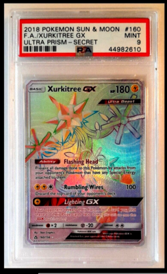 Pokemon 2018 Sun & Moon Xurkitree GX #160 PSA 9 | eBay
