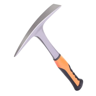 Brick Hammer & Rock Pick - Forged Steel with Shock-Reducing Handle
