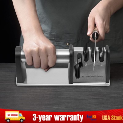 4 Stage Knife Sharpener Professional Ceramic Tungsten Kitchen Sharpening Tool