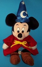 Walt Disney World Mickey Mouse 12" Fantasia Sorcerer Wizard Plush Stuffed Animal