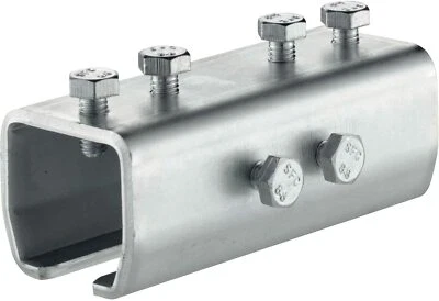 Helm Agrar Verbindungsmuffe Verbindung Muffe Schiebetor Stahl Laufschiene Woelm