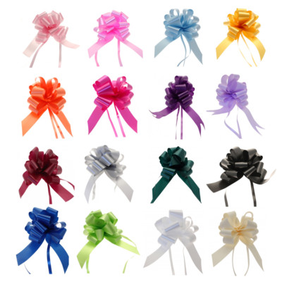 Mittlere ZUGSCHLEIFEN 30mm QUALITÄT Hochzeit Auto Geschenk Ostern Geschenkpapier Party Schleife