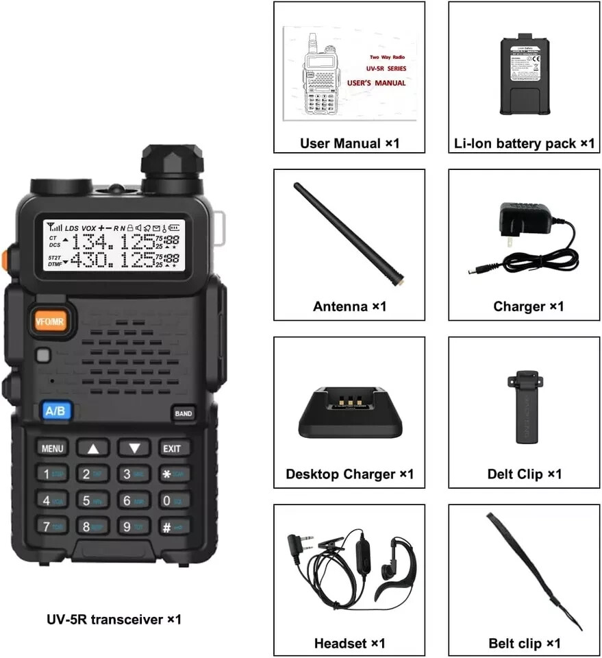 Digital Handheld Radio Scanner Fire Police VHF FM EMS Ham 2 Way
