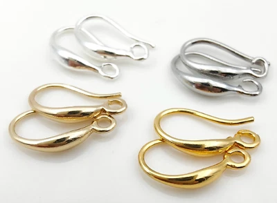 10 pcs / 14K Gold Plated Earring Hoops Jewellery Making Findings DIY EK55