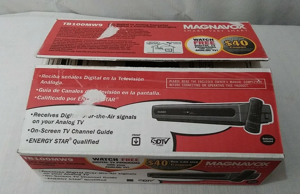 MAGNAVOX - HD - DTV - TB100MW9  - WITH REMOTE / MANUAL - NEW IN OPEN BOX - Image 3 of 4