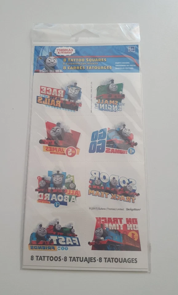 Thomas The Tank Engine suministros de fiesta tatuajes temporales (8 piezas) Foto 2 de 3