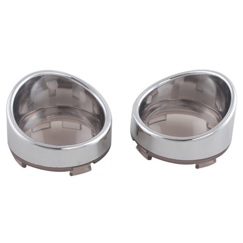 Turn Signal Light Smoke Lens Cover Bezels Visor Fit For Harley Davidson Softail - Picture 7 of 17