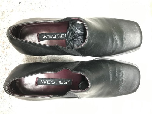 Westies AE Women’s Leather Ankle High Boots Booties Heels Shoes 5.5 M - Picture 2 of 7