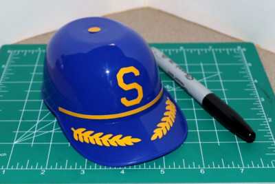 1969 Seattle Pilots Baseball Ice Cream Helmet Stadium Sundae *DIECUT DECALS* MLB