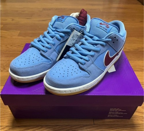 Nike SB Dunk Low Pro Phillies Valor Blue and Team Maroon DQ4040-400 US 9.5 | eBay