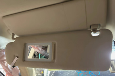 2016 Volkswagen Touareg OEM Left Hand Drivers Side Dual Sun Visor Beige 11-17