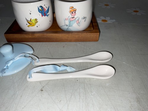 NEW Rae Dunn Disney’s Cinderella Jam & Jelly Jars “Magic And Sparkle” On Tray - Picture 4 of 11