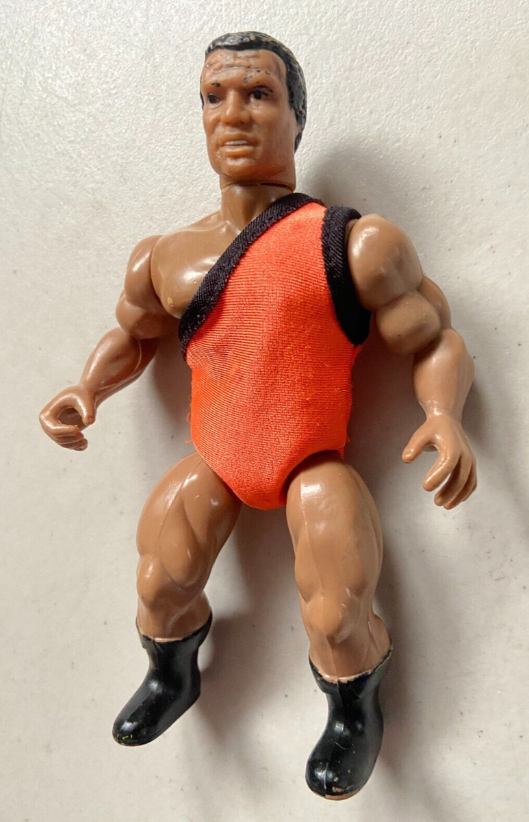 AWA Remco Carlos Colon Orange Singlet - Loose Used Wrestling
