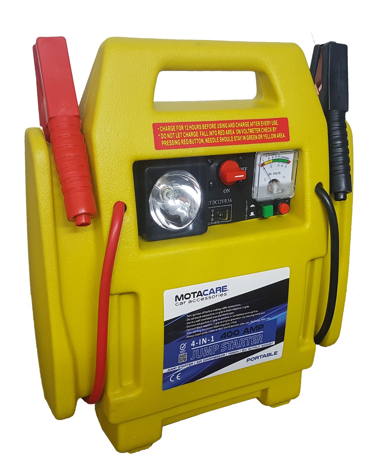 JUMP STARTER 4 IN 1 12V 400A CAR START BATTERY BOOSTER AIR COMPRESSOR