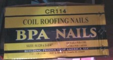 NEW 1-1/4 x 0.120 in. Coil Roofing Nails 7200 Count CR114 BPA FREE SHIPPING