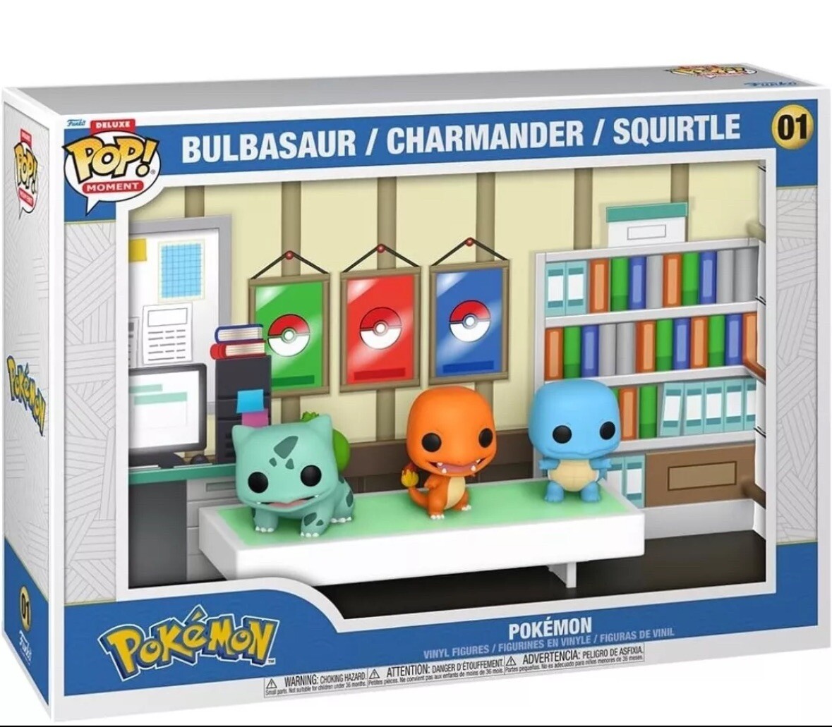 Funko Pop Deluxe Moments #01 Pokemon Starter Set Bulbasaur